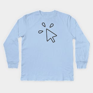 Computer Mouse Click Kids Long Sleeve T-Shirt